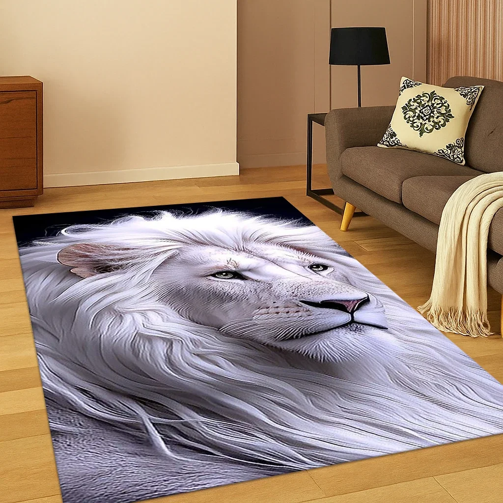

3D Dream Lion Cartoon Animal Area Rug, Non-Slip Floor Mat for Living Room & Bedroom, Kids Play Carpet – Magical Home Decor