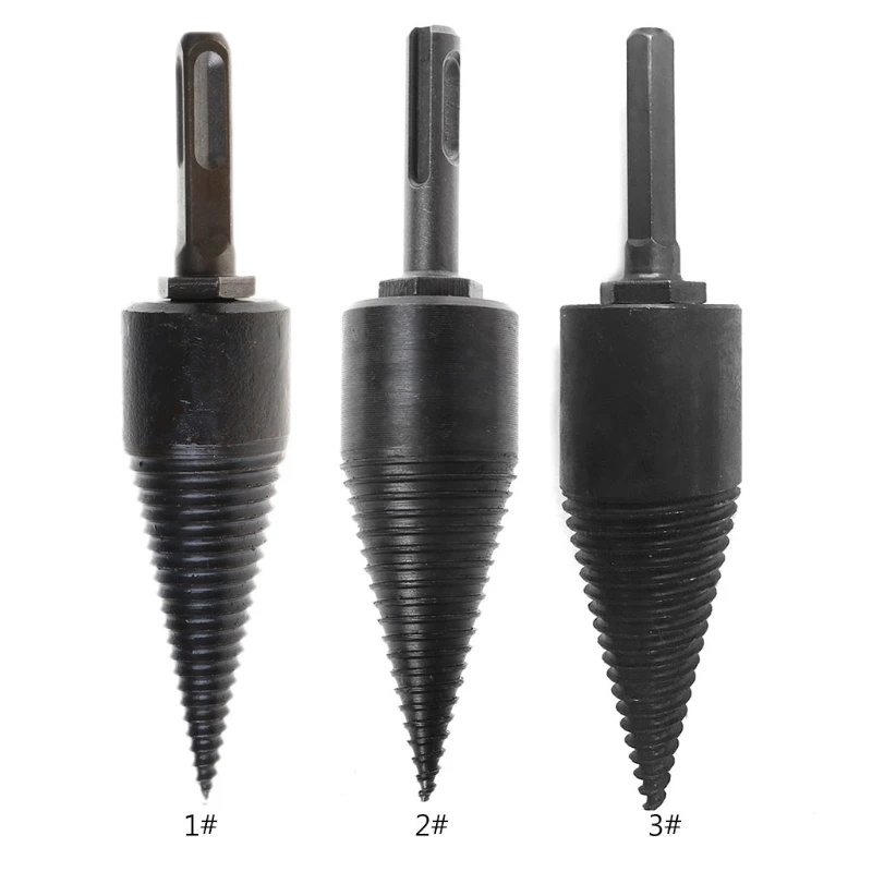 Firewood Machine Drill Cone Reamer Driver Drill Bit Split Drilling To