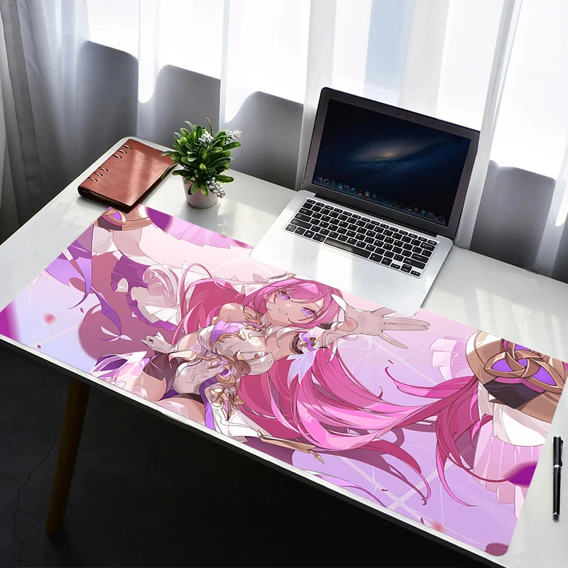 Mouse Pad H-honkai Impact 3 HD Non Slip Rubber Mousepad Laptop Gamer Cabinet Keyboard Pad Office Computer Gaming Desk Mouse Mat