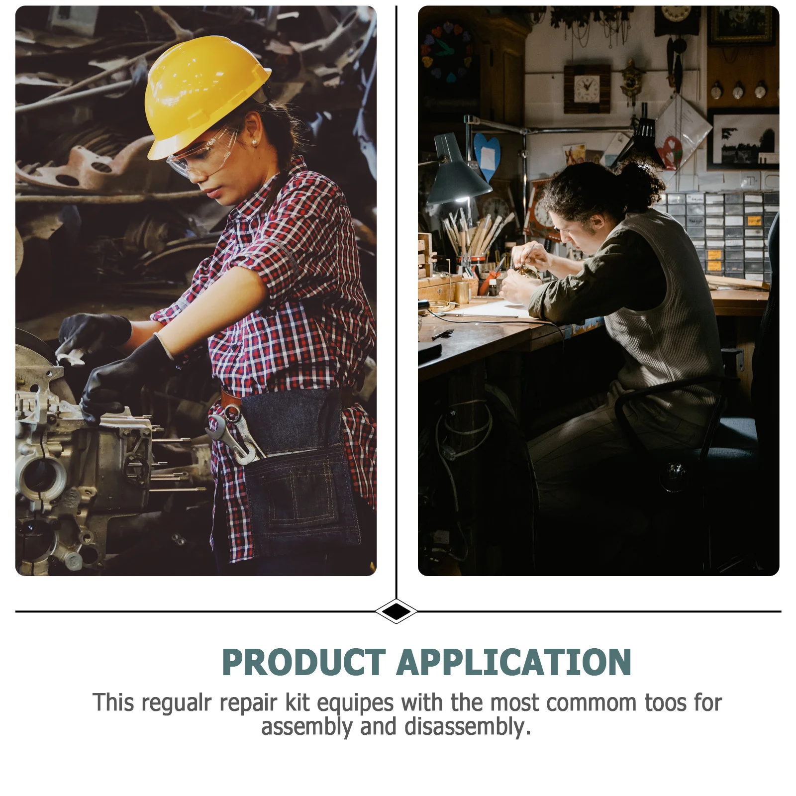 9Pcs Household Tool Kit Multifunctional Repair Tools Storage Case Include Screwdriver Hammer Pliers Tape Measure Digital Tester