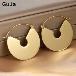 Fashion Jewelry European and American Design Metal Geometric Dangle Earrings For Women Party Gifts Exaggerative Ear Accessories