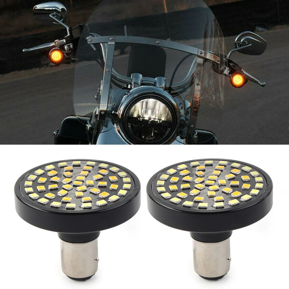 

2 шт. мотоцикл Switchback 1157 48-SMD светодиодные DRL указатели поворота для Harley Softail Dyna Sportster Street Road Glide 2013-up