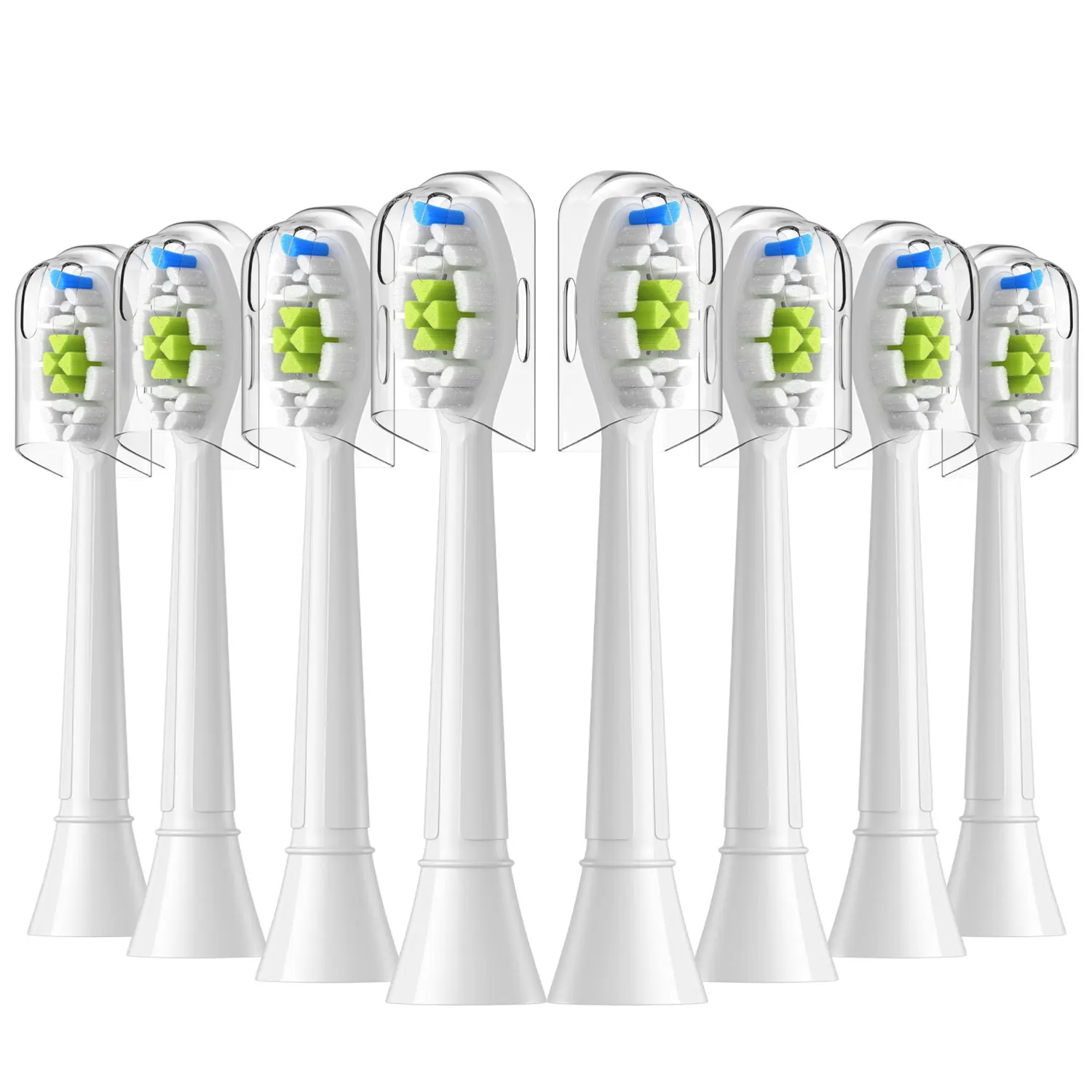 Vervangende opzetborstels compatibel met Philips Sonicare elektrische tandenborstel Geschikt voor EasyClean, Gum Health, FlexCare, Healthy