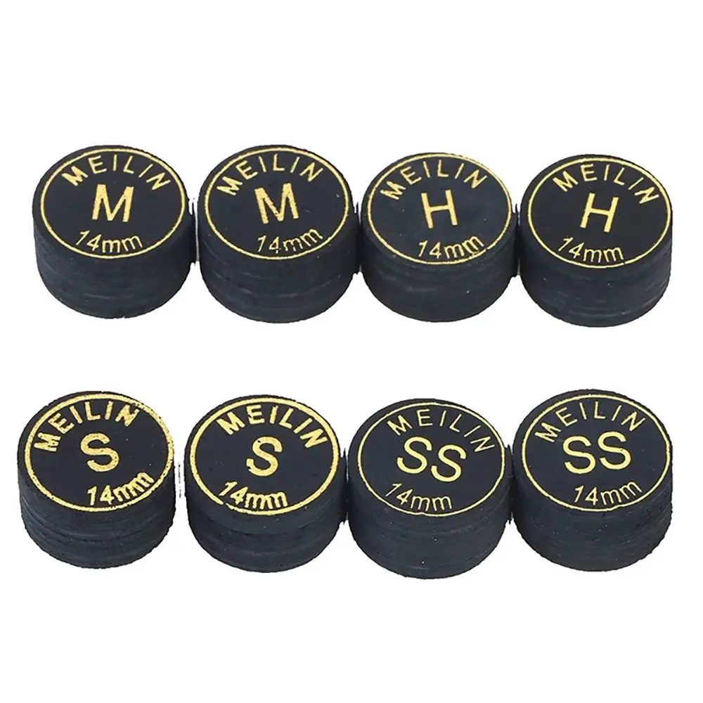 1Pcs Durable Snooker Pool Billards Cue Tips H/M/S/SS 14mm Billards Tip 9 Layers Pole Repair Accessories Billards Cue Head