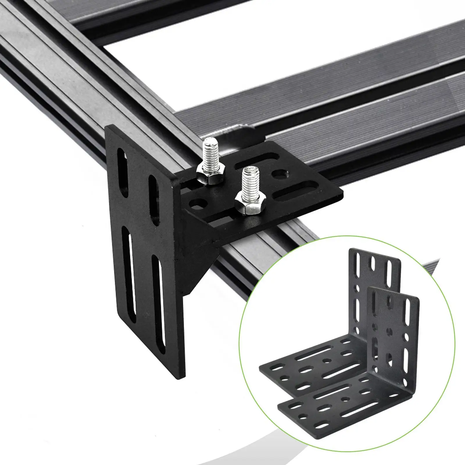 Universal Awning Brackets Metal L Shape Mounting Kit for Roof Top Tent Installation Automotive Accessories