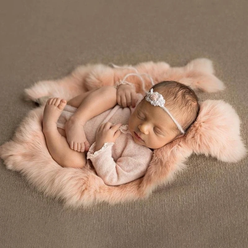 J15U الطفل التصوير الدعائم بطانية الفراء رقيق السجاد البساط الوليد صور اطلاق النار حصيرة خلفية ديكور #5