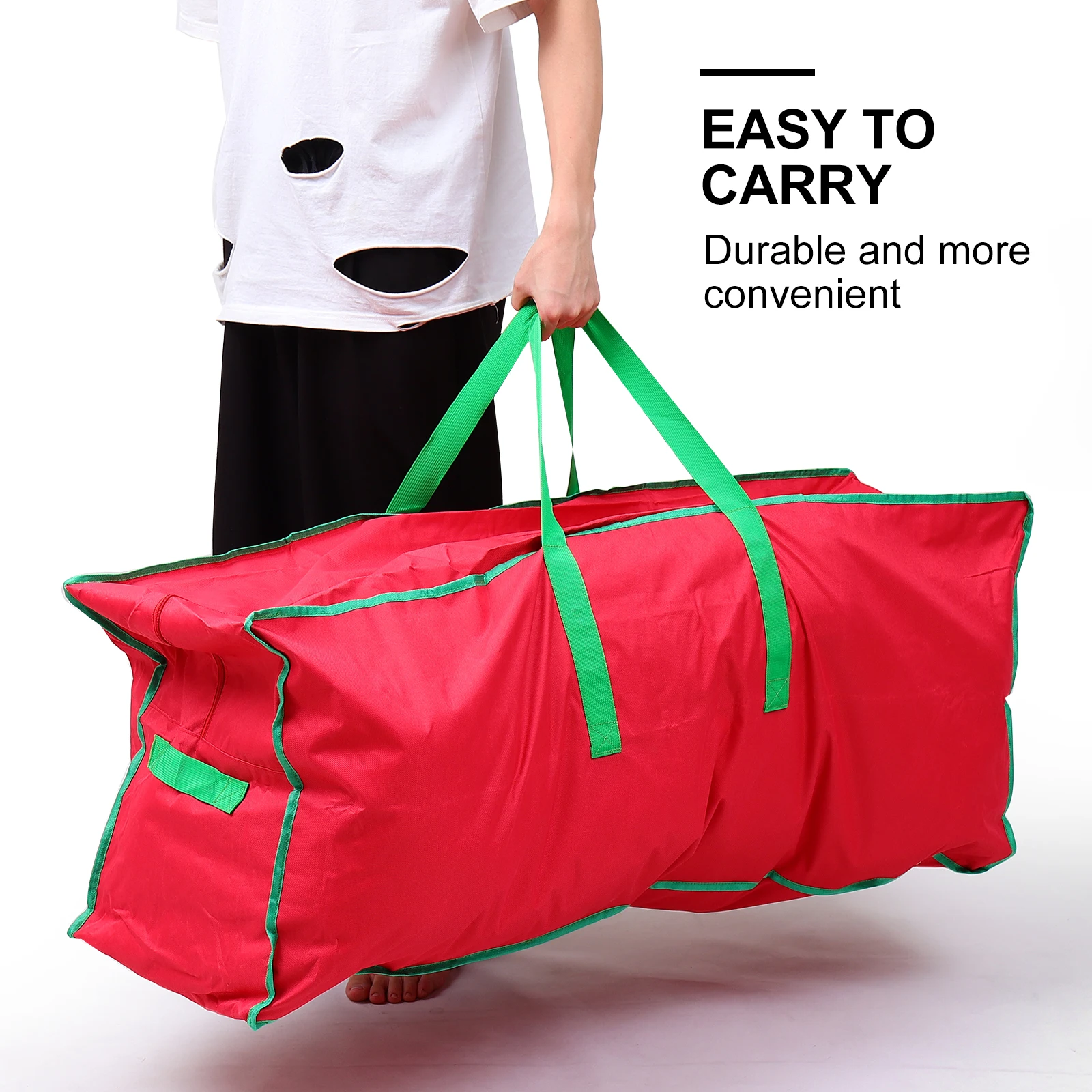 

1Pc Red Storage Bag Waterproof Foldable Organizers for Seasonal Clothing Blankets Toys Outdoor Use