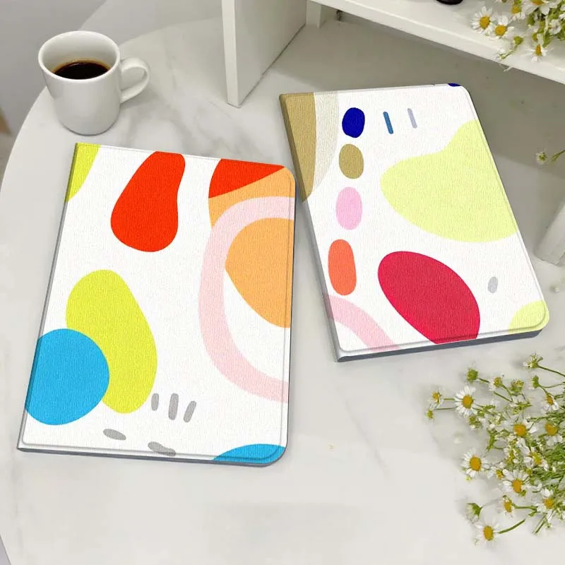 

Color Geometric Art Pattern For Huawei MediaPad MatePad M5 M6 11 12 X SE T10 T10s 2 C5e T5 Pro Lite Air 11.5 Inch Tablet Case