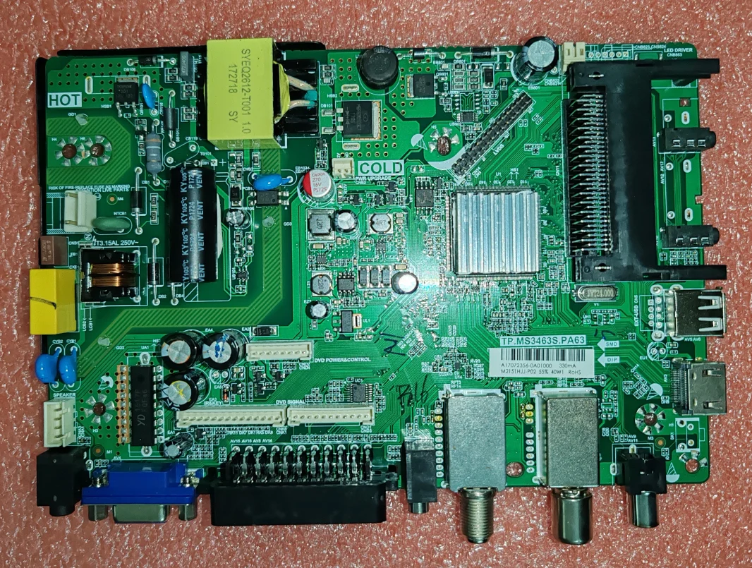 

Free shipping!! TP.MS3463S.PA63 Three in one TV motherboard high-definition interface 35-59V 300ma for 1920x1080