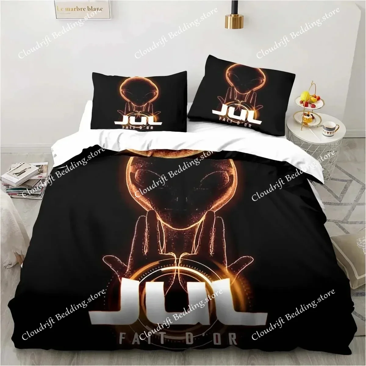 JuL C'est Pas Des Lol Bedding Set Three-Piece Duvet Cover Set Single Double Bed Set Adult Boys Bedroom Bed Cover Pillow Case