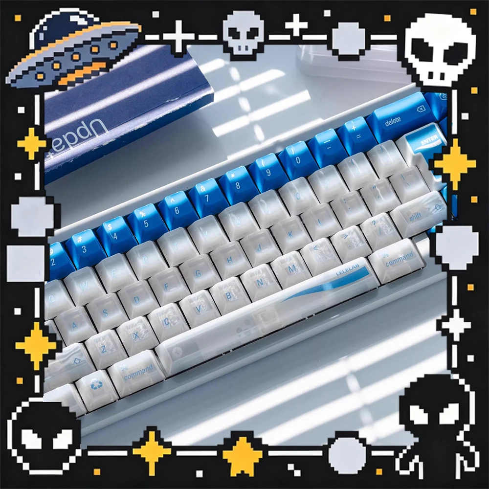 

Клавиатурные колпачки LeleLab KamakuraAoi PC: Прозрачные, персонализированные, от оригинального производителя, для кастомизации клавиатуры, подарки для ПК