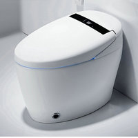 White ceramic home fully automatic intelligent toilet,voice controlled toilet with night light,thermostatic seat toilet YX640RX