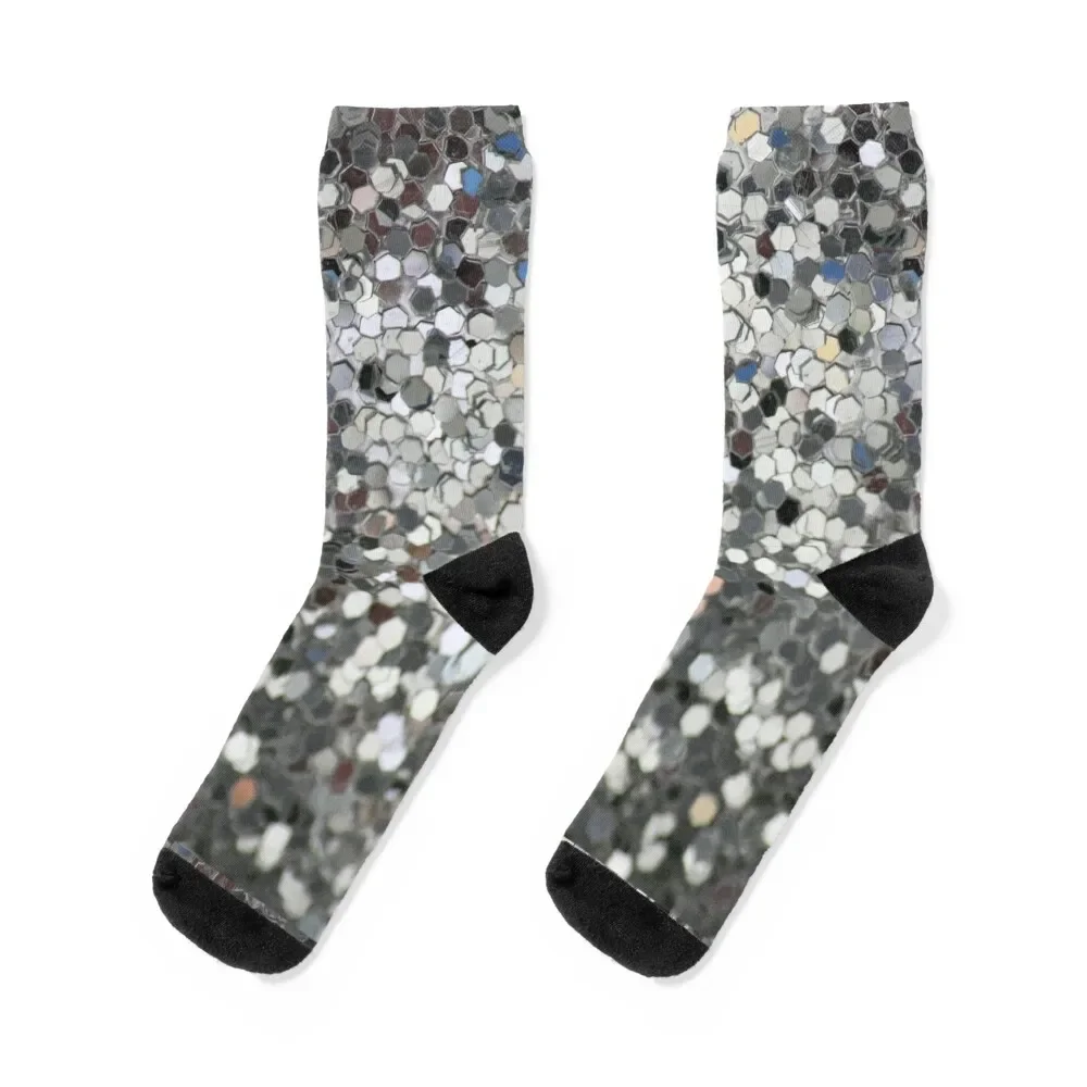 Silver Sequins Socks cartoon golf Men Socks Women's