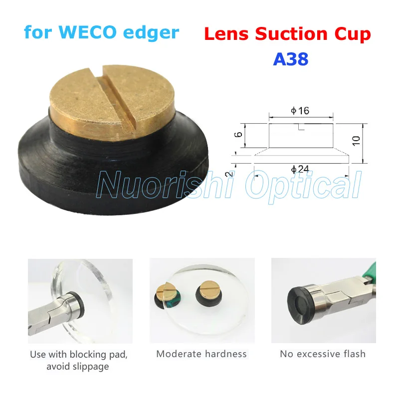 1pcs A38 Lens Block Suction Cup For WECO Edger