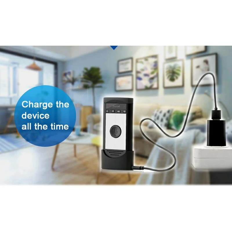 2.4G 무선 인터콤 초인종, 음성 양방향 인터콤 초인종, 홈 보안 액세스 제어 시스템 인터콤 초인종