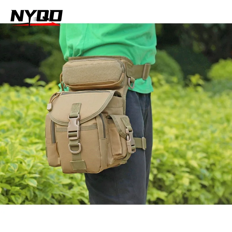 2024 Waterproof Oxford Outdoor Mountaineering Waist Bag Fishing Cycling Leg Bag Casual Photography Tactical Sport Bag Fanny Pack