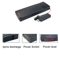 Carrier Ebike Battery 24V 36V 10.4Ah 13Ah 14Ah 250W 350W 500W Yosemite Mustang X-zite Akku Replacement