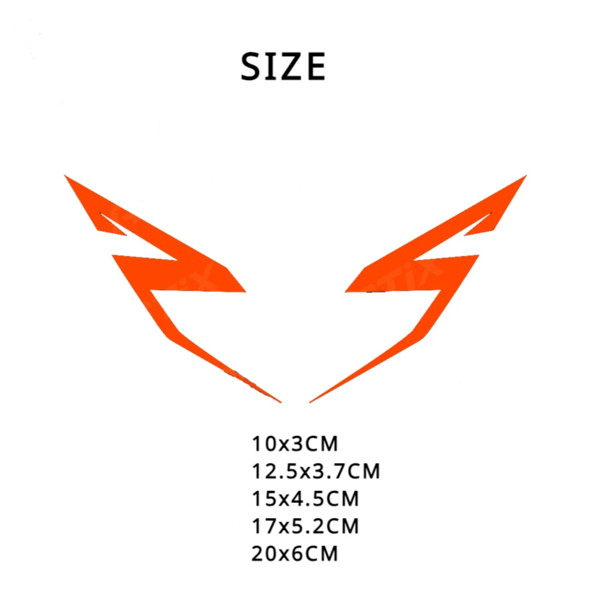 2pcs Motorcycle Stickers Motorbike Fender Vinyl Decals for KTM Super Adventure Duke RC 390 690 790 890 1090 1190 1290 R image 2