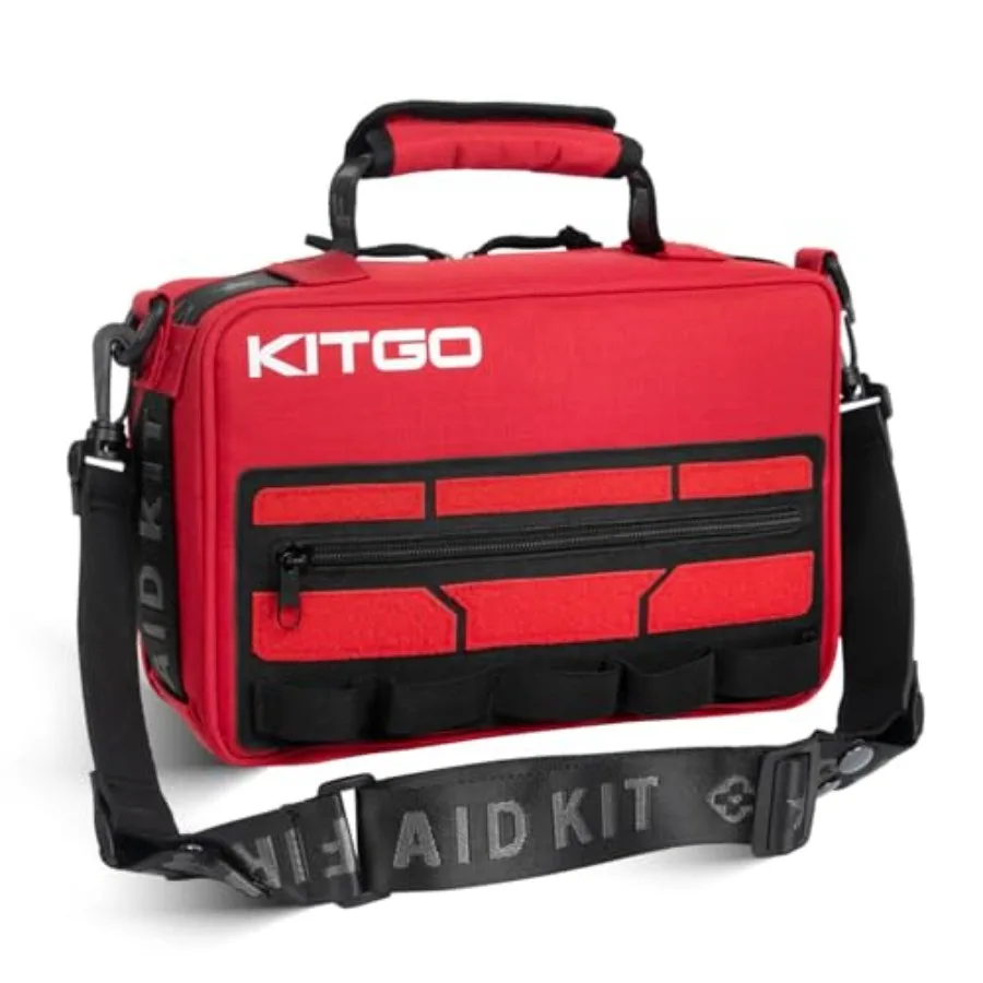 Large First Aid Kit with Molle System for Home Car Camping Outdoor Use Detachable Multi-Purpose Emergency Medical Kit Black