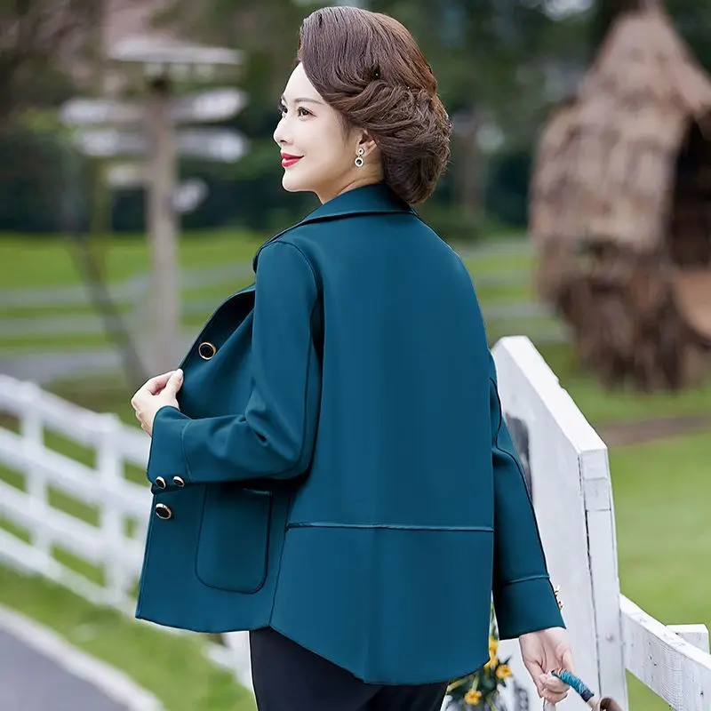 Vestes élégantes pour femmes avec poches épissées, bouton à revers, vêtements assortis pour femmes, automne, hiver, décontracté, bureau, dame, nouveau, 2024