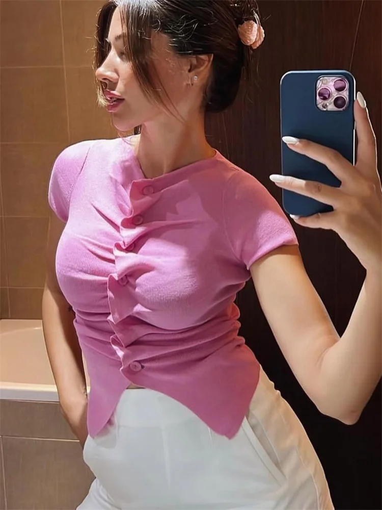 

Tossy Knit Sweater Tank Top Pullover Women's V-Neck Pleated Sleeveless Patchwork Solid Autumn Vest Female Knitwear Pullover New