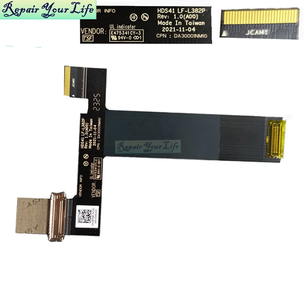 Imagem -02 - Cabo de Exibição Lcd para Dell Alienware Cabos de Tela de Vídeo Flex 8fp96 X14 r1 08fp96 E475341cy3 Lf-l382p Da30001nm10 8fp96