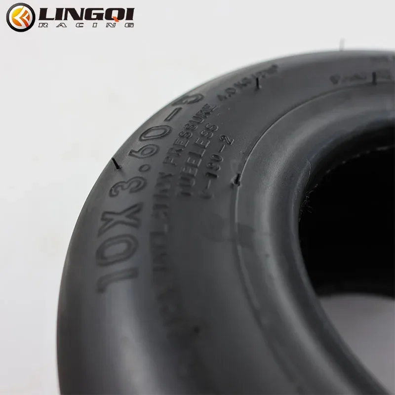 LYNNCHI Motorcycle 10x3.60-5 Tubeless Tire Front Wheel Rear Aluminum Alloy Rim Hub For Go Kart Knobby Scooter ATV Tricycle Parts