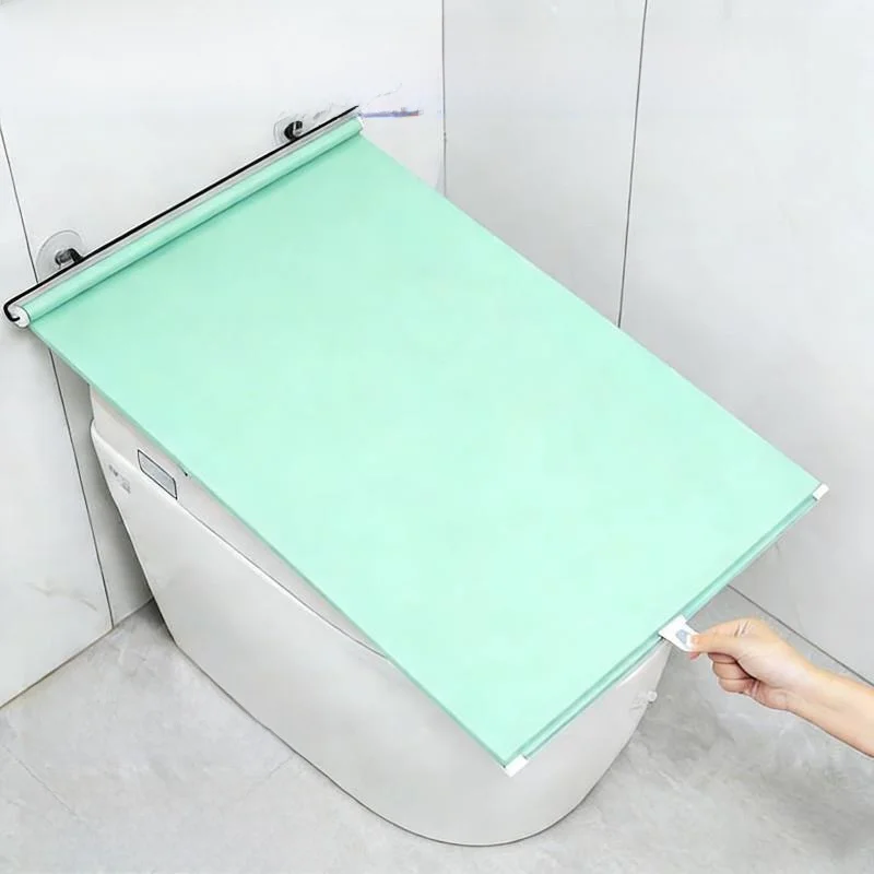 

Thickened Waterproof Toilet Lid Bathing Splash Proof Intelligent Toilet Water Barrier PVC Material Storage Organizer