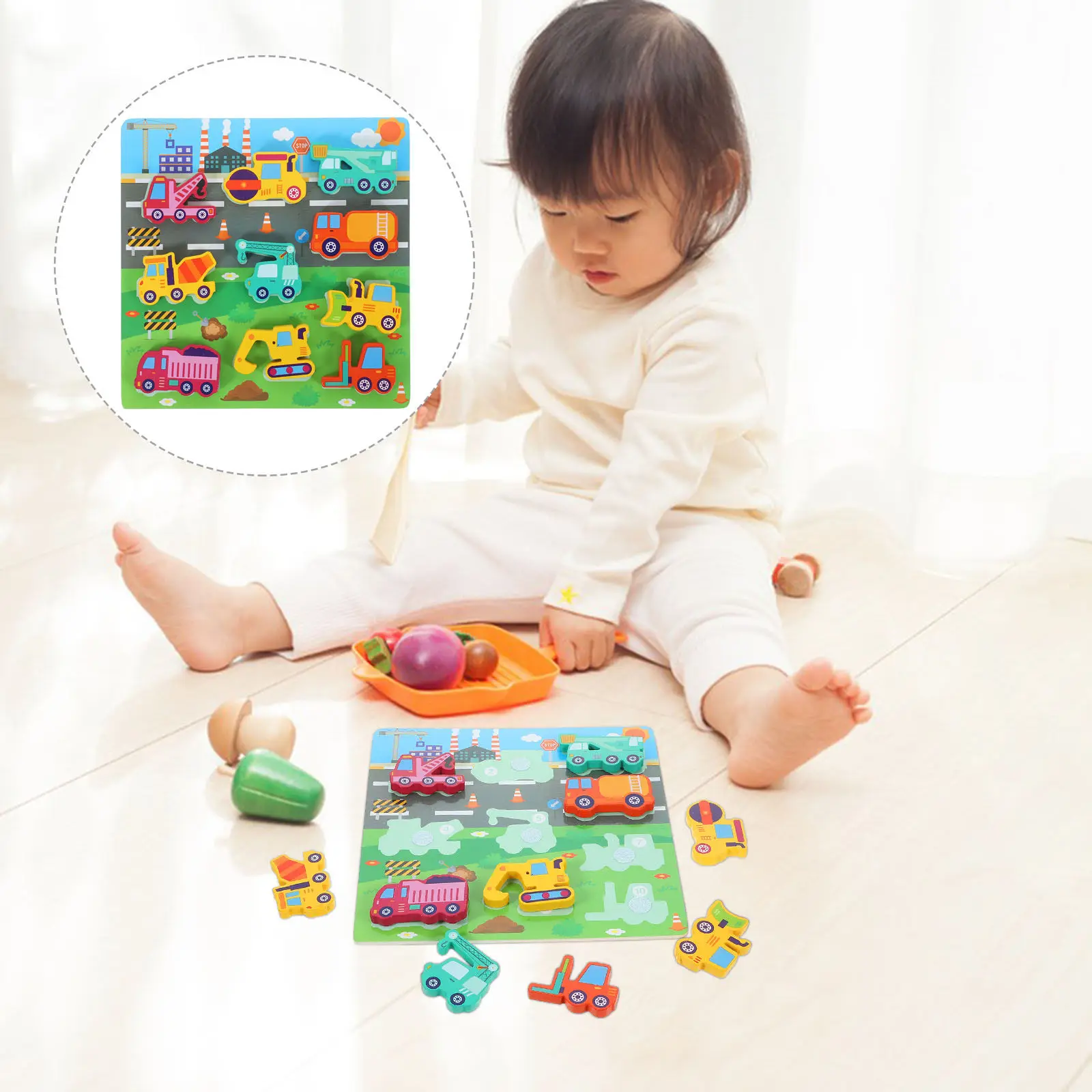 

Набор деревянных развивающих пазлов для детей: обучающая игра-головоломка для дошкольников, развивающая творческие способности и навыки сопоставления