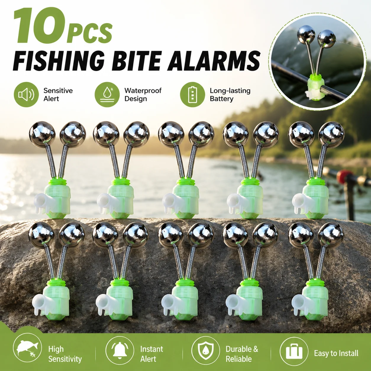 Fishing Rod Tip Replacement - 10 stuks Vissen Beetverklikkers Rod Tip