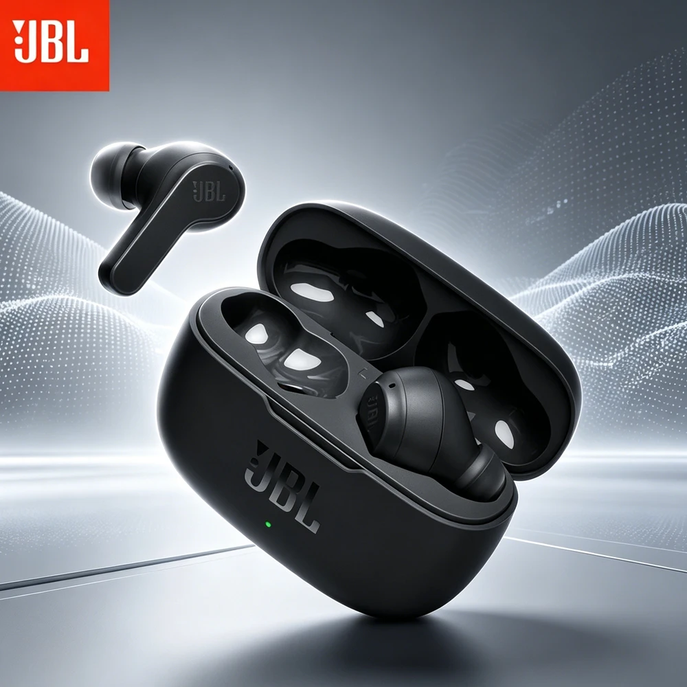 

Оригинальные спортивные наушники JBL WAVE 200TWS, высококачественный звук, надежная фиксация IP54, активное шумоподавление, быстрая зарядка HP