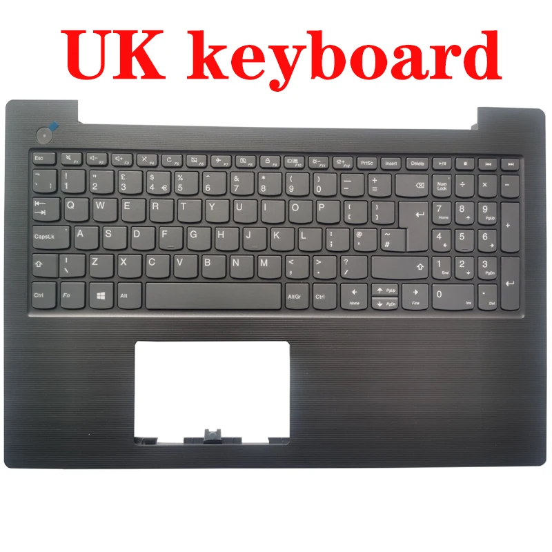 Teclado de ordenador portátil con reposabrazos, para LENOVO, V130-15, V130-15IGM, con cubierta superior, inglés, Reino Unido, español, SP, francés, FR, Brasil, BR