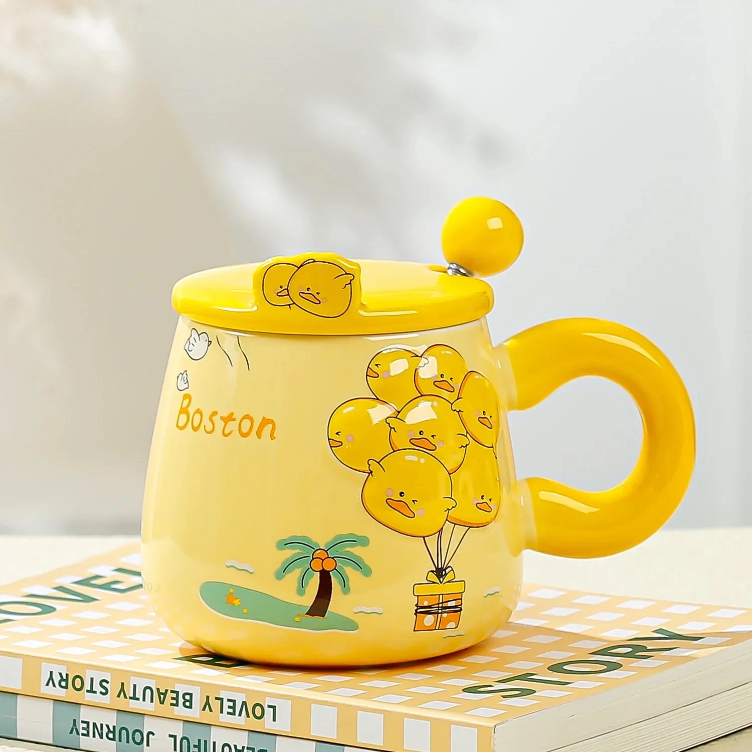 wholesale Cute cartoon Ceramics Mug Coffee mugs Milk Tea Mugs Breakfast Cup Drinkware Novelty Gifts