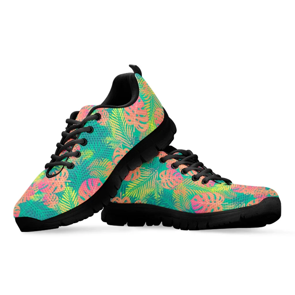 Fashion Tropical Vegetation Print Comfortable Sneakers Leaf Design Casual Shoes Women's Footwear Zapatos Planos