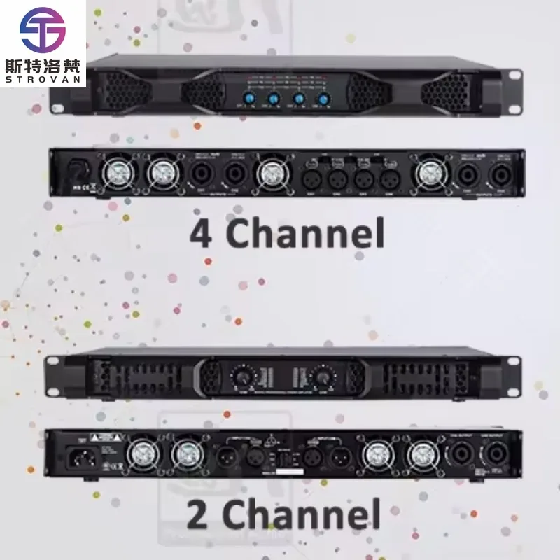 مضخم رقمي احترافي عالي الطاقة بقناتين من الفئة D 1200WX2 D2012 #1