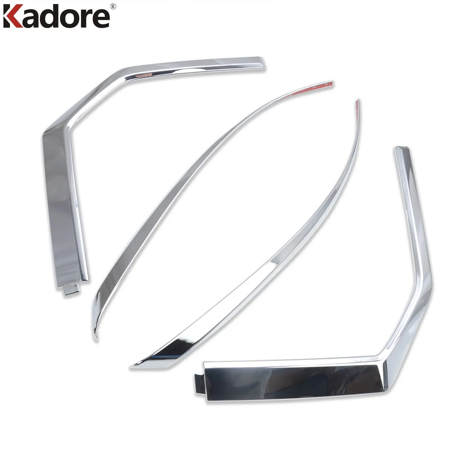 Accessories For Mitsubishi Delica D:5 2020 2021 2022 Chrome Front Headlight Lamp Eyebrow Trim Cover Sticker Decoration