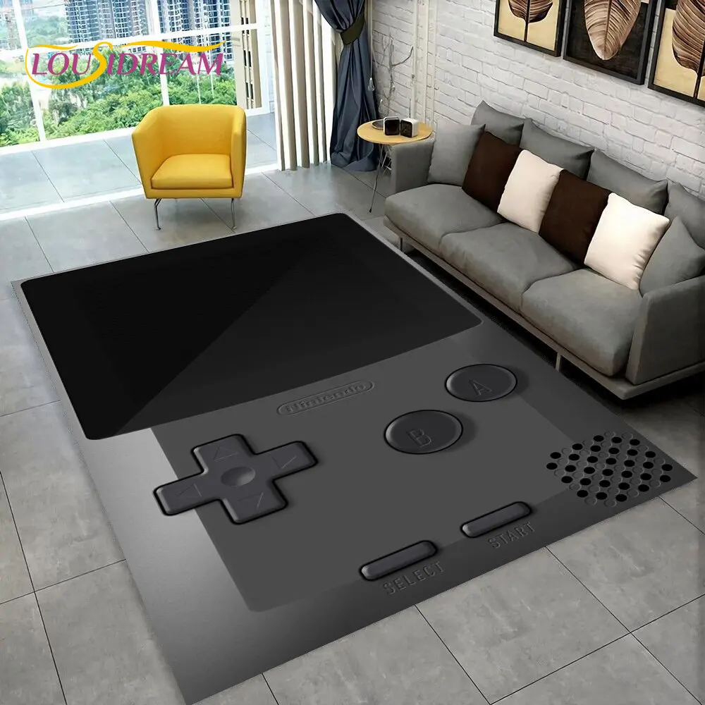 

Retro Game Console Game Boy GBA Area Rug,Carpet Rug for Home Living Room Children Bedroom Sofa Doormat Decor,Non-slip Floor Mat
