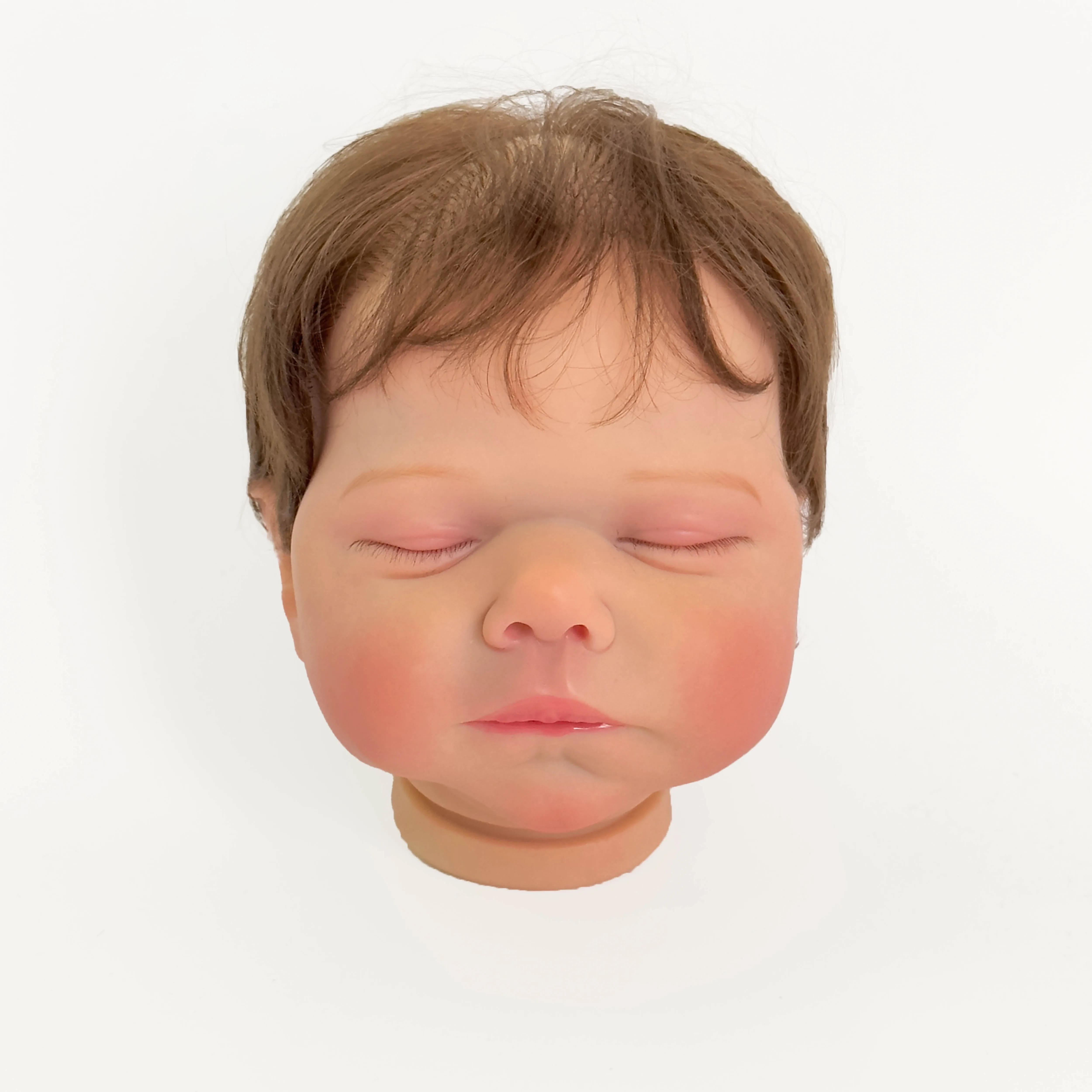 NPK 19inch Newborn Baby Reborn Doll Kit Baby Marley  Lifelike Soft Touch Already Painted Unfinished Doll with Hand Root Hair