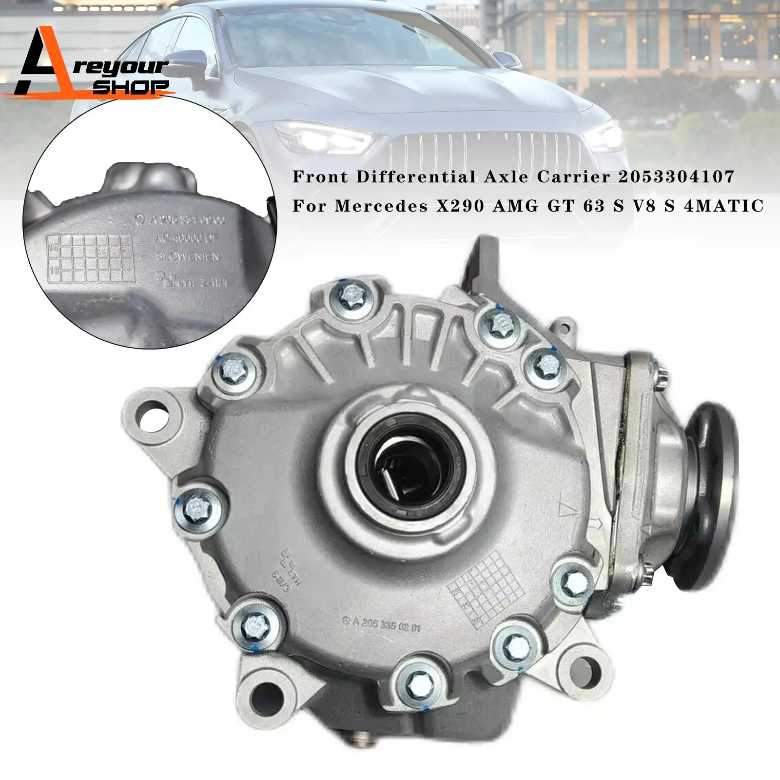 

Front Differential Axle Carrier 2053304107 for Mercedes X290 AMG GT 63 S V8