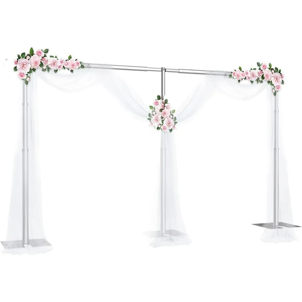 Heavy Duty Backdrop Stand 8.6x20ft, Pipe and Drape Backdrop Stand Kit, Adjustable Metal Frame, Background Stand Backdrop