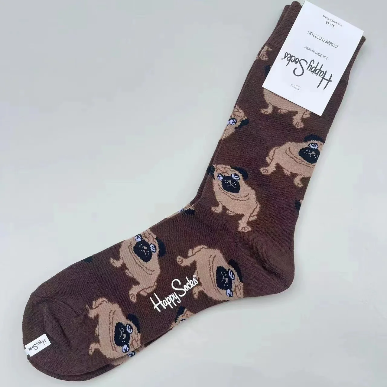 Happy Socks Mid-tube sokken voor heren Vier seizoenen puur katoen Klassieke sokken MAAT 41-46 - afbeelding 1
