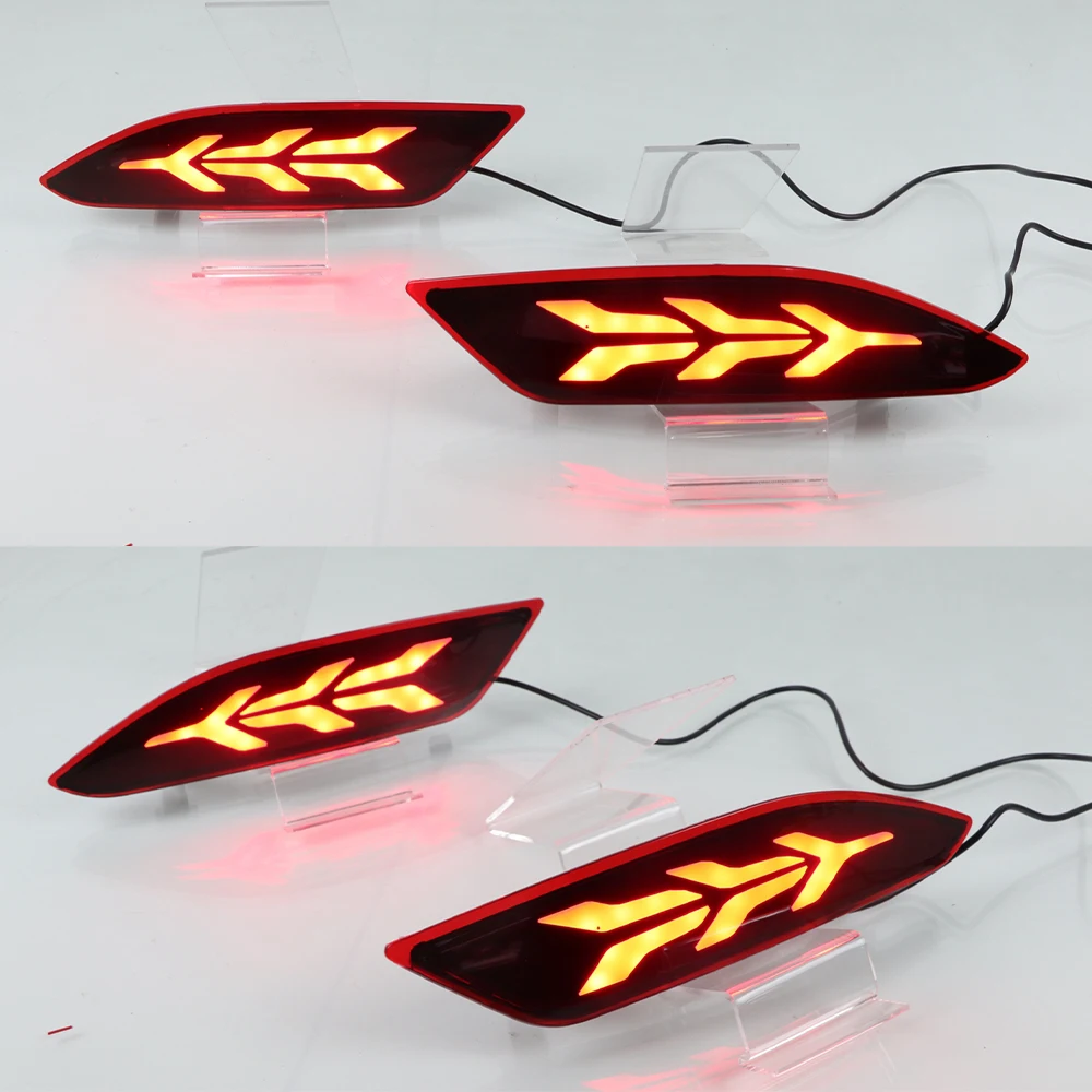 Nice 1 Pair LED Reflector Rear Bumper Light Fog Lamp Brake Light Turning Signal Light For Honda HRV HR-V 2015 2016 2017 2018