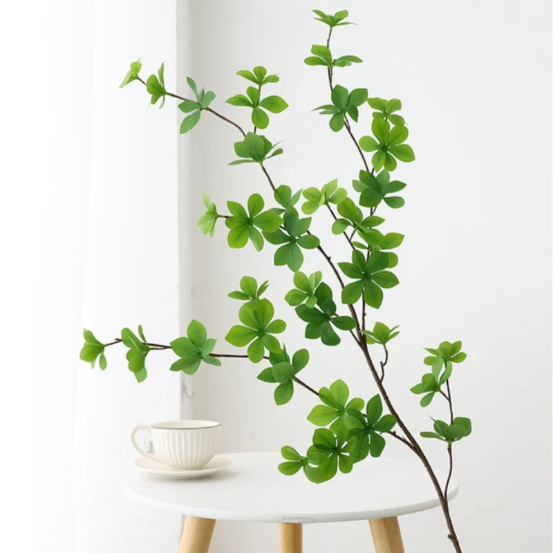 1pc 120cm/47.24in Artificial Plants tree branch Fake Eucalyptus Leaf Flower Arrangement Maple Ficus Camellia For Wedding Home