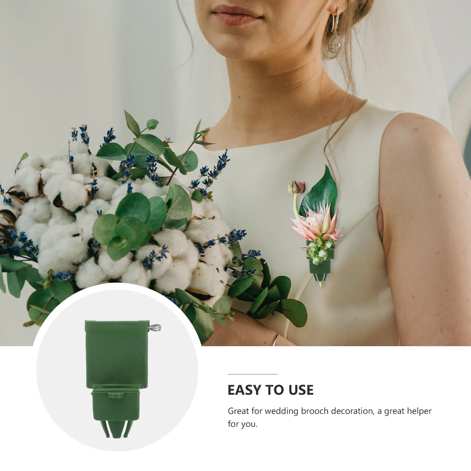 

1Set Corsage Pin Bridegroom Brooch Making Base Lock Catch Pins Convenient DIY Wedding Brooch Accessory Floral Boutonniere Pins