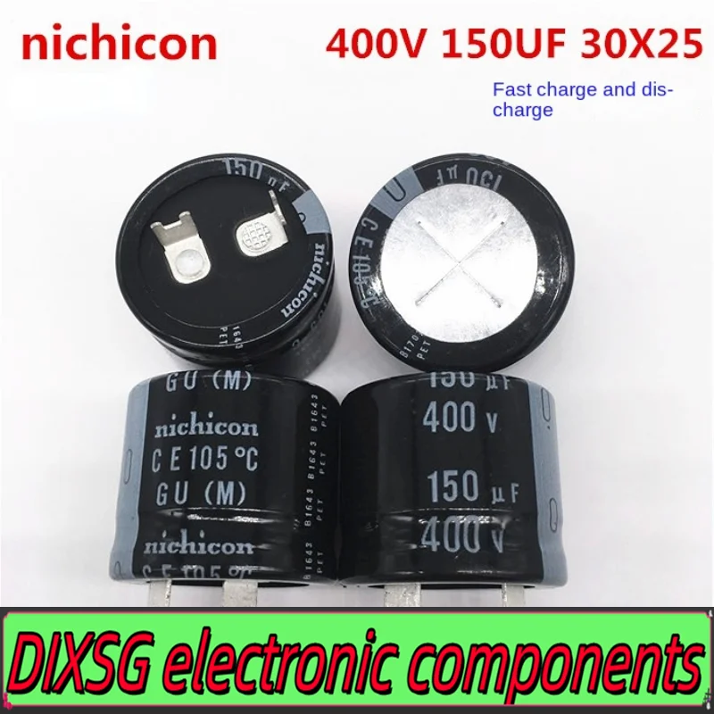 DIXSG (1PCS) Fast charge and discharge 400V150UF 30X25 nichicon electrolytic capacitor 150UF 400V 30 * 25