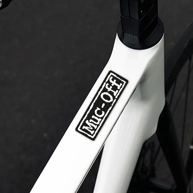 1Pc MUC-OFF Waterproof Bike Sticker Creative Sunscreen Vinyl Decal Outdoor Cycling Decor for Road Bicycle Enthusiasts