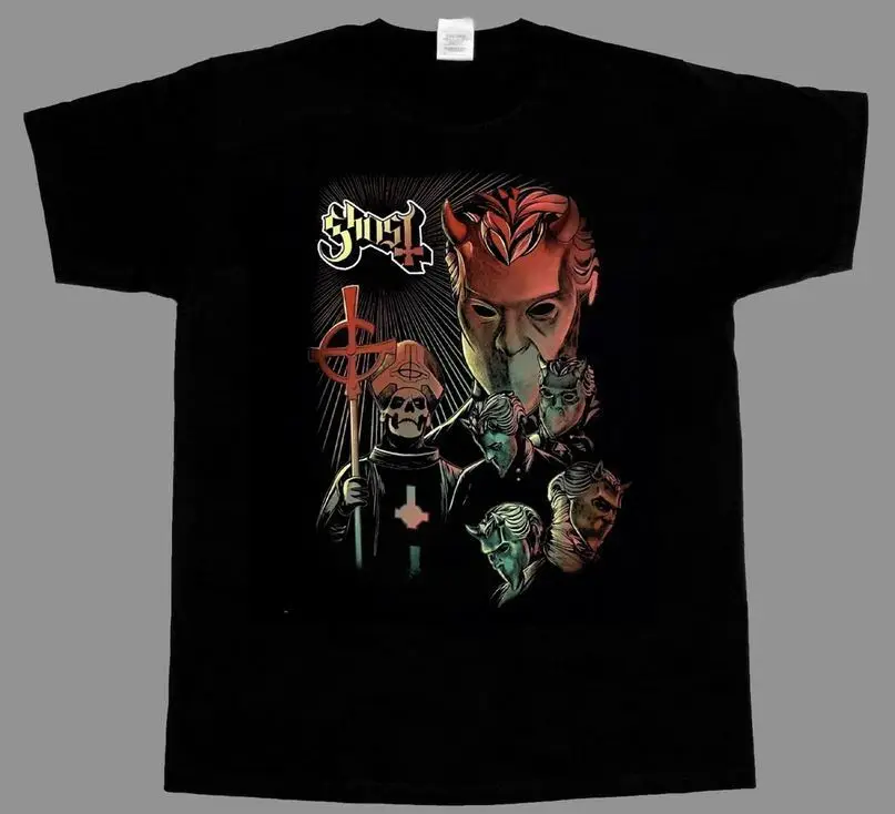 Ghost Vintage T Shirt Metal Music Black Shirt