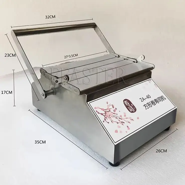 آلة صنع السوشي المستديرة المربعة المحمولة آلة لف لفائف الأرز السوشين اليابانية