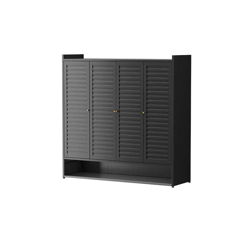 Steel shoe cabinet door multi-layer shoe storage rack large capacity dustproof iron shoe rack