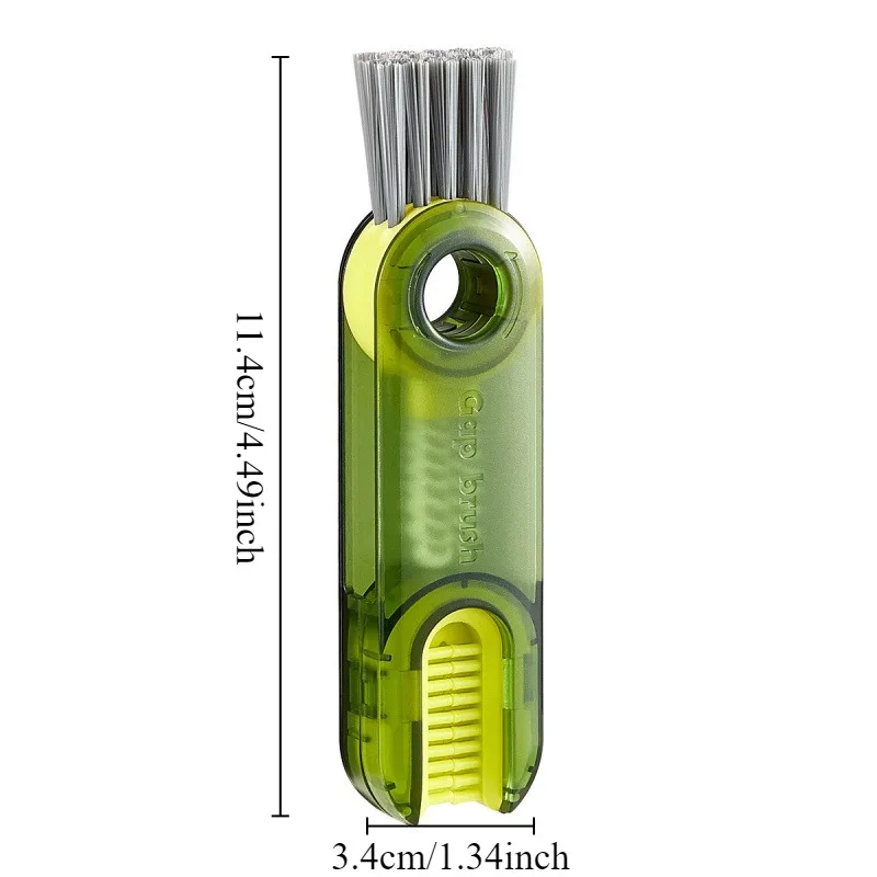 1PC 3-in-1 Cup Lid Cleaning Brush Multifunctional Cleaning Tool Cup Bottle Crack Cleaning Brush